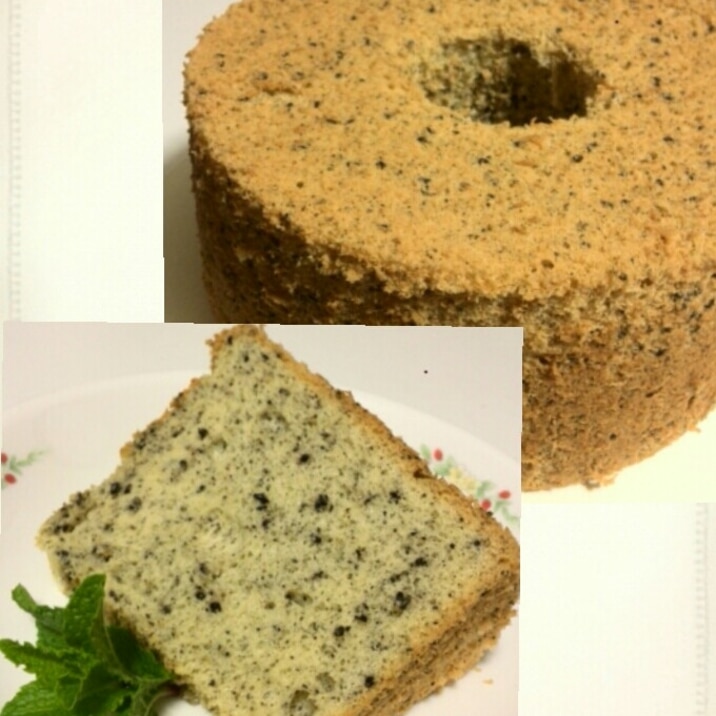 *黒ごまシフォンケーキ*